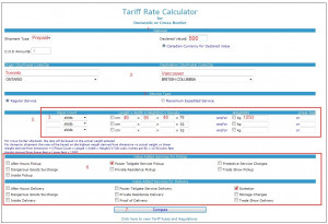 How to Submit a Tariff Rate Quote: