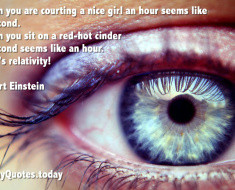 Funny quote about courting a girl by Albert Einstein