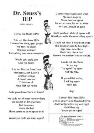 Dr. Seuss's IEP