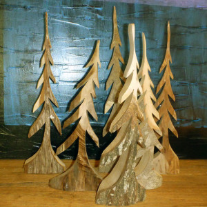 Wood Carved Trees