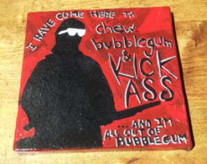 ... inspired movie quote - original painting/papercut - Rowdy Roddy Piper