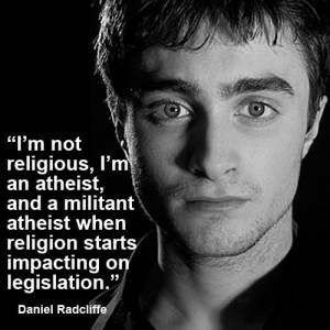 an atheist, but I’m very relaxed about it. I don’t preach my ...