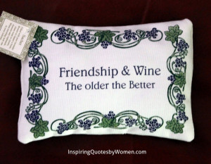 Lavender Sachet – “Friendship & Wine” quote