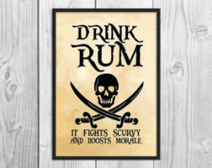 Drink rum it fights scurvy Image