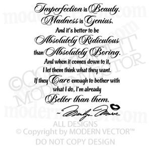 Marilyn-Monroe-Vinyl-Wall-Quote-Decal-IMPERFECTION