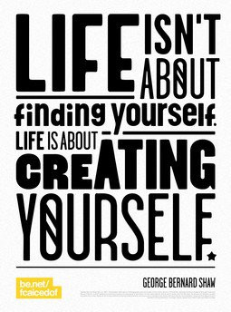 find yourself. create yourself.