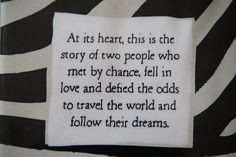 Travel couple quote - i'm not one for cheesy quotes but this is a good ...