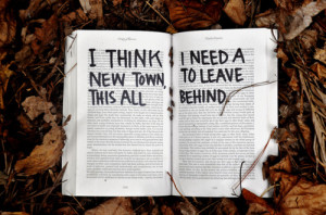 book, life, love, new town, quote