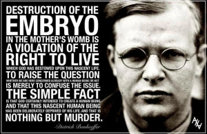 Dietrich Bonhoeffer ...oooo...powerful. (BTW, Dietrich Bonhoeffer was ...