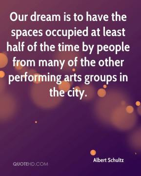 ... by people from many of the other performing arts groups in the city