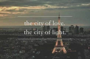 ... city, eiffel tower, france, lights, love, night, paris, quote, quotes