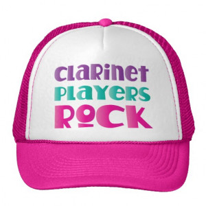 brightly coloured clarinet music quote says clarinet players rock in ...