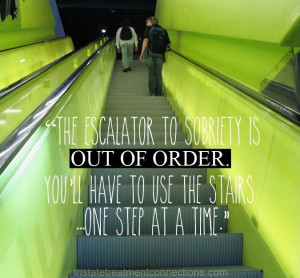 ... sobriety! #sobriety #soberquote #escalator #outoforder #quotes #funny