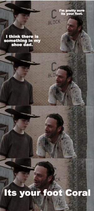 ... Bad Puns chandler riggs amc the walking dead dad jokes horror memes