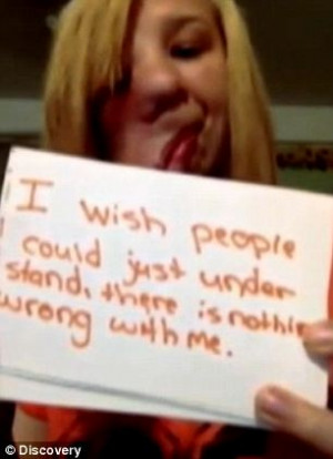 ... , that's all': Teen with half a face stands up to her cruel bullies