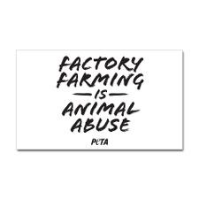 Factory Farming Sticker (Rectangle) for
