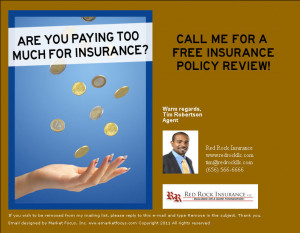 Paying Too Much for Insurance E-Card