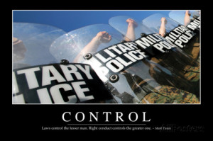Control: Inspirational Quote and Motivational Poster Photographic ...