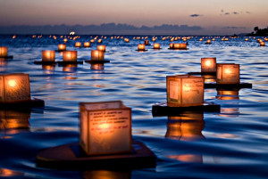 Lantern Floating Ceremony, Hawaii