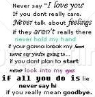 Never Say I Love You ~ Anger Quote