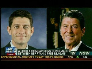 ... Fox News compare Paul Ryan to Ronald Reagan during the debate tonight