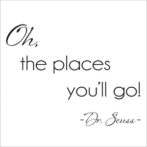 Wall Talk™ Self-Adhesive Quotes - Oh, the places you'll go!