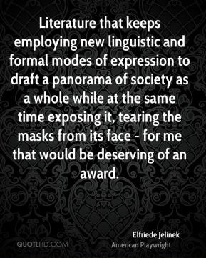 Elfriede Jelinek - Literature that keeps employing new linguistic and ...