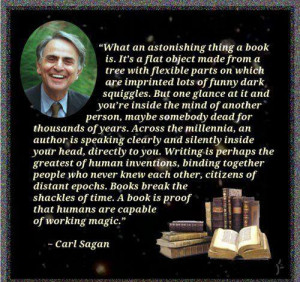 Carl Sagan quote about the Power of the Written Word