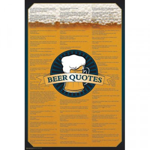 Beer Quotes Poster College 24X36 Funny Drinking 8940 Poster Print ...