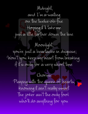 Cute Queen of Hearts Quote