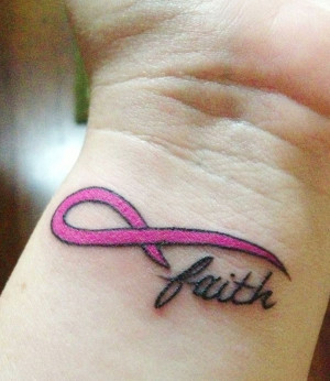 ... cancer memorial tattoo | Breast Cancer Faith Infinity Ribbon Tattoo My