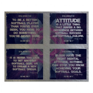 Softball Quotes Geometric Collage 9-12 Poster