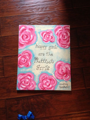 Painted canvases with buyers choice of quotes and floral color. Can ...