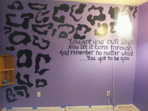 bedroom wall quote