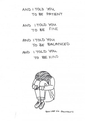 quote, lyrics, skinny love