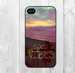 Good Vibes Hipster Quote Custom Pattern Snap on Case Protective Cover ...