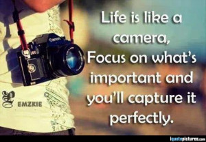 ... camera, focus on what's important and you'll capture it perfectly