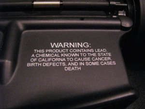 California AR-15 lower warning