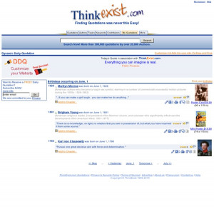 Find the famous quotes you need, ThinkExist.com Quotations.