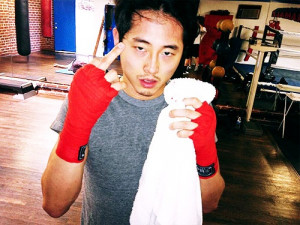 Steven Yeun looks so funny when he tries to be 'bad'.