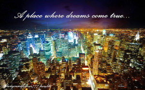 awesome, city, dreams, girl, lights, pretty, quote, swag