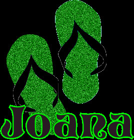 Green glitter flip flops for joana