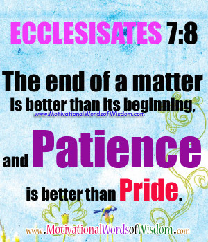 bible quotes about being patient