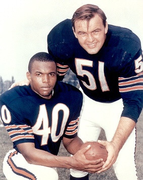 Sayers & Dick Butkus - the Chicago Bears middle linebacker Dick Butkus ...