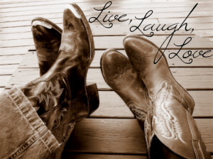 All Graphics » cowboy boots love