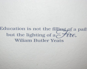 Education Wall Decal Vinyl Wall Let tering Yates Quote School Decor ...