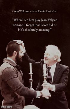 Ramin Karimloo and Colm Wilkinson. And I love that Ramin was a fan boy ...