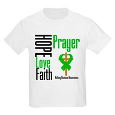 Kidney Disease Prayer Kids Light T-Shirt for