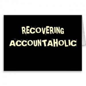 Funny Accountant Nickname - Accountaholic card