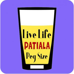 Coaster with witty quotes (C-PATIALA)-Table Accessories-Coasters